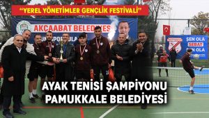 Festivalde Ayak Tenisi Şampiyonu Pamukkale Belediyesi