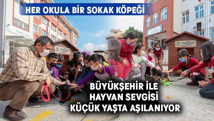 Büyükşehir ile hayvan sevgisi küçük yaşta aşılanıyor