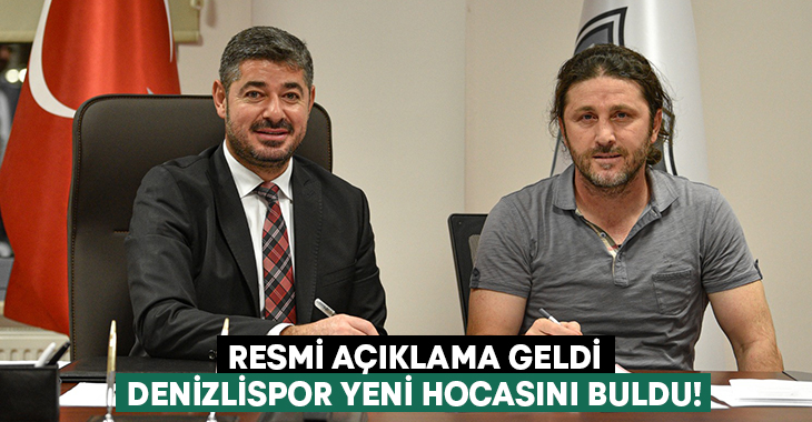 Denizlispor yeni Teknik Direktörünü açıkladı!