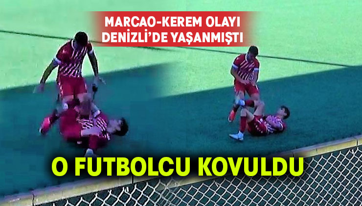 Takım arkadaşını sahada tekme tokat darp eden futbolcunun kulüple ilişiği kesildi