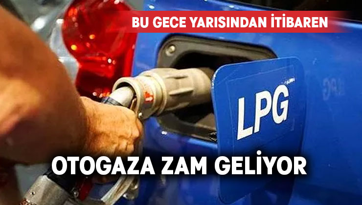 Otogaza zam geliyor