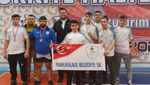 Pamukkale Belediyespor’lu Halterciler Naim Süleymanoğlu Turnuvası’ndan 4 madalya ile döndü