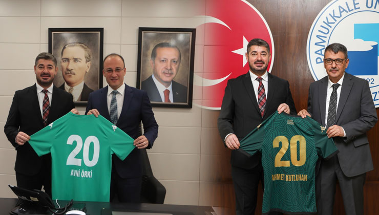 Denizlispor’un ziyaretleri Başkan Örki ve Rektör Kutluhan ile devam etti