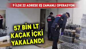 9 ildeki operasyonda 57 bin 500 litre sahte içki ele geçirildi