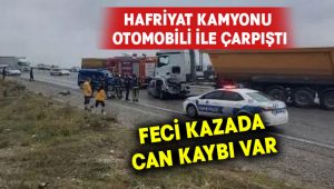 Hafriyat kamyonu otomobili altına aldı.. Can kaybı var!