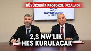 Büyükşehir, 2,3 MW’lık HES için protokol imzaladı