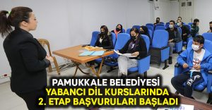 Pamukkale Belediyesi yabancı dil kurslarında 2. Etap başvuruları başladı