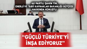 AK Partili Şahin Tin, TBMM’de Enerji ve Tabii Kaynaklar Bakanlığı bütçesi hakkında konuştu