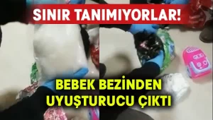 Bebek bezinden uyuşturucu çıktı