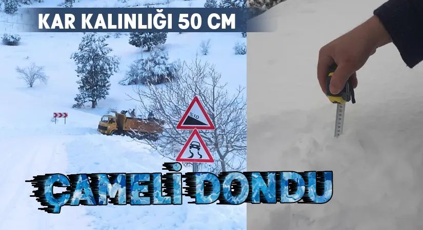 Çameli dondu