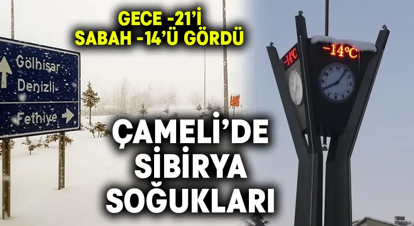 Çameli’de Sibirya soğukları