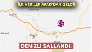 Denizli’de korkutan deprem!