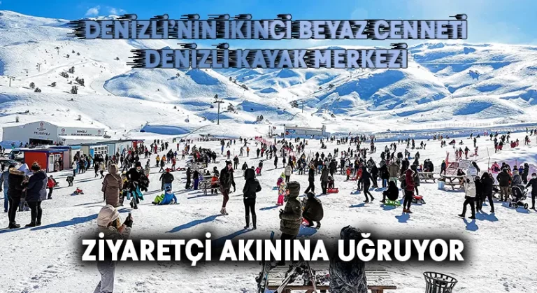 Denizli Kayak Merkezi ziyaretçi akınına uğruyor