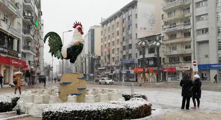 Lapa lapa yağan kar Denizlileri sevindirdi