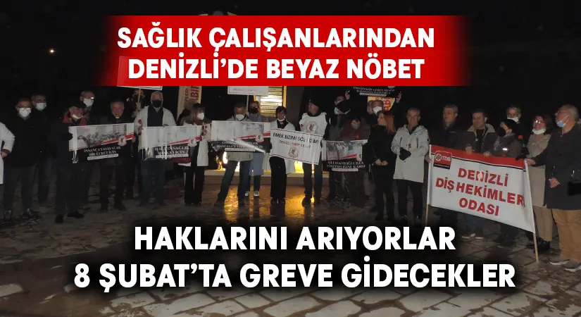 Sağlık çalışanları yine haklarını istediler.. 8 Şubat’ta grev kararı!