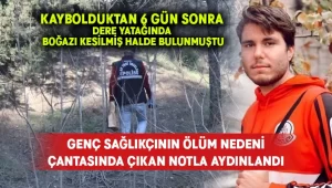 Genç sağlıkçının ölümünü çantasından çıkan not aydınlattı