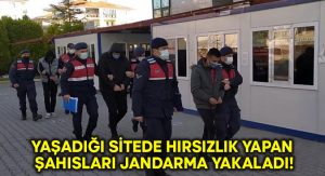 Yaşadığı sitede hırsızlık yapan şahısları Jandarma yakaladı!