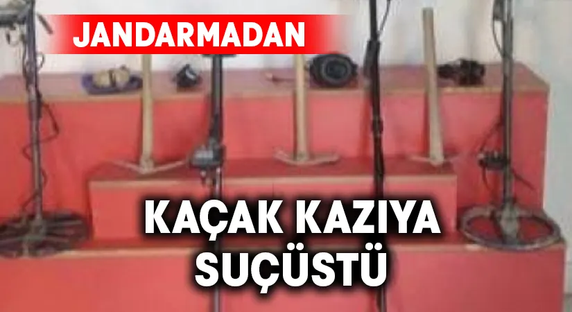 Denizli’de kaçak kazıya suçüstü