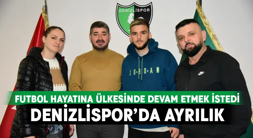 Denizlispor’da ayrılık