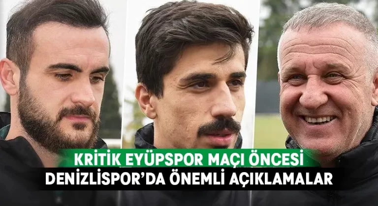 Denizlispor’da Bakkal, Yılmaz ve Gönülaçar’dan açıklamalar