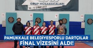 Pamukkale Belediyesporlu dartçılar final vizesini aldı!