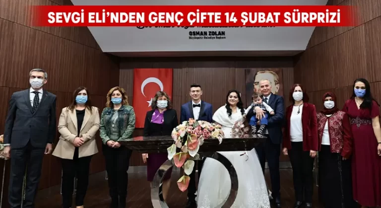 Sevgi Eli’nin yuvalarını kurduğu çiftin nikâhını Başkan Zolan kıydı