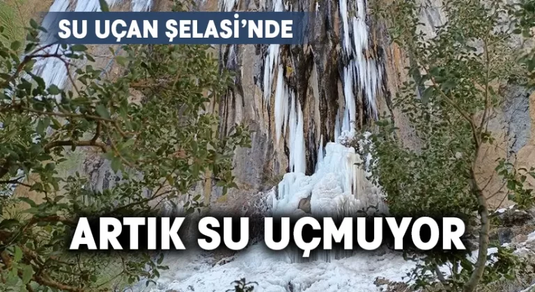 Su Uçan Şelalesi dondu