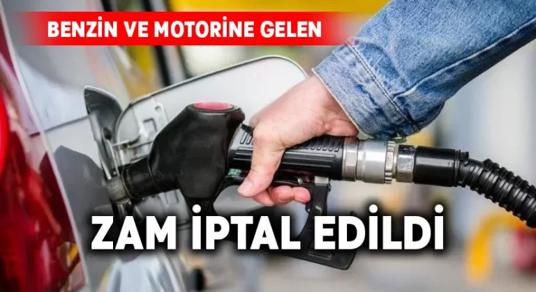 Akaryakıt zammı iptal edildi!