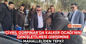 Çivril Gürpınar’da Kalker Ocağı’nın genişletilmesi girişimine mahalleliden tepki!