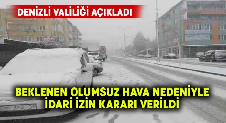 Denizli’de engelli ve hamile personellere idari izin