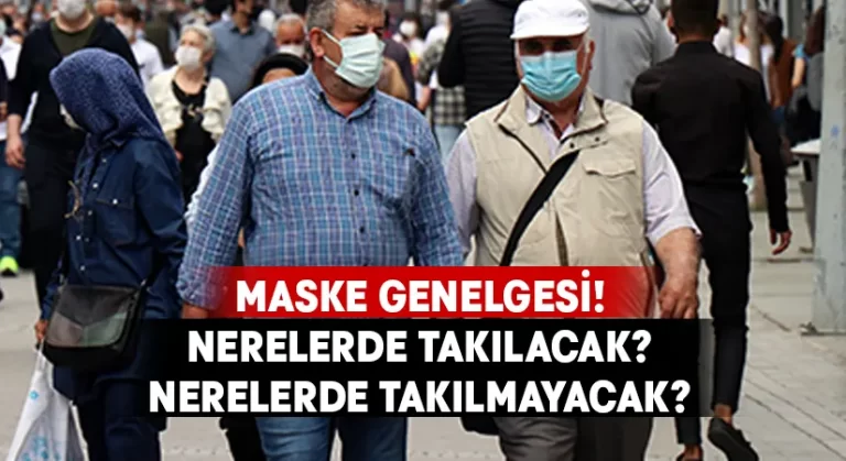 İçişleri Bakanlığından maske genelgesi.. Ayrıntılar belli oldu