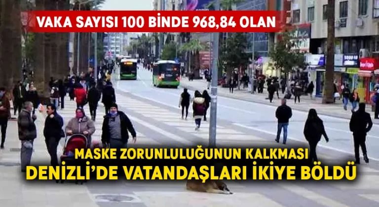 Maske zorunluluğunun kalkması Denizlilileri ikiye böldü