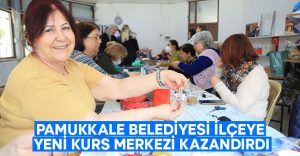 Pamukkale Belediyesi ilçeye yeni kurs merkezi kazandırdı