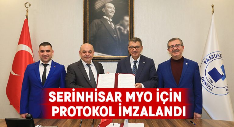 Serinhisar MYO İnşaatının Tamamlanmasına Yönelik Protokol İmzalandı