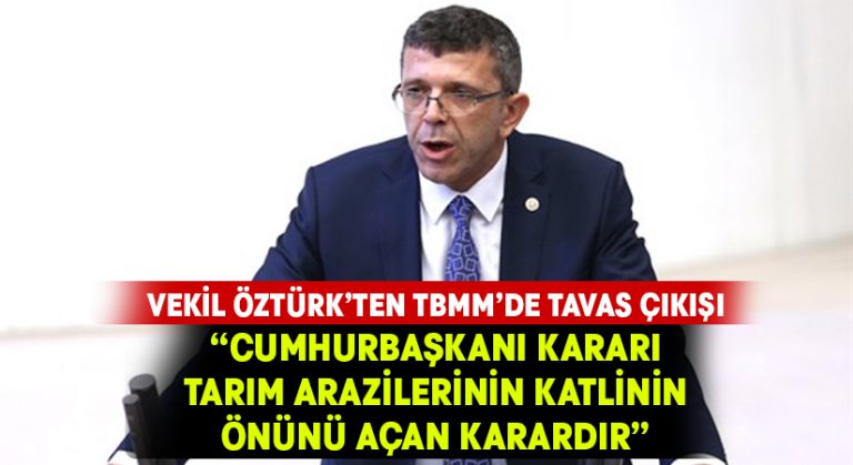 Vekil Öztürk, Tavas’ı meclise taşıdı