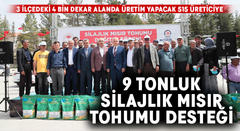 Büyükşehir’den çiftçiye 9 tonluk silajlık mısır tohumu desteği