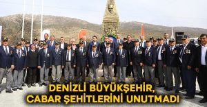 Denizli Büyükşehir, Cabar şehitlerini unutmadı