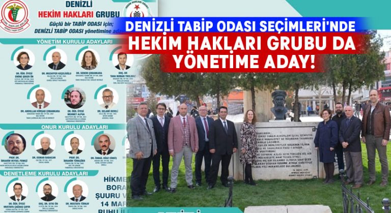 Denizli Tabip Odası Seçimleri’nde Hekim Hakları Grubu da yönetime aday!