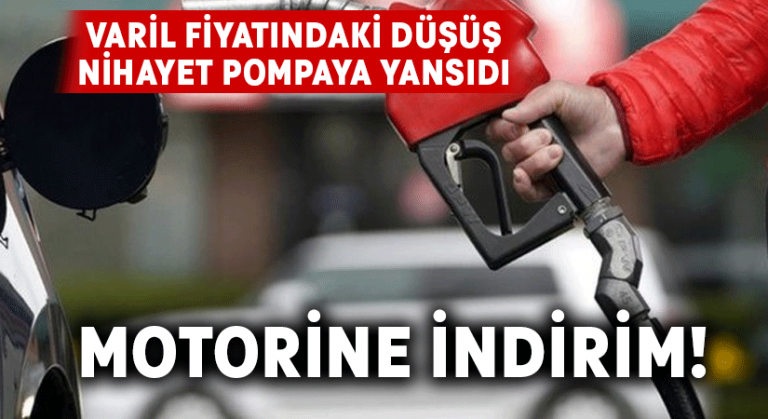 Motorine indirim geldi