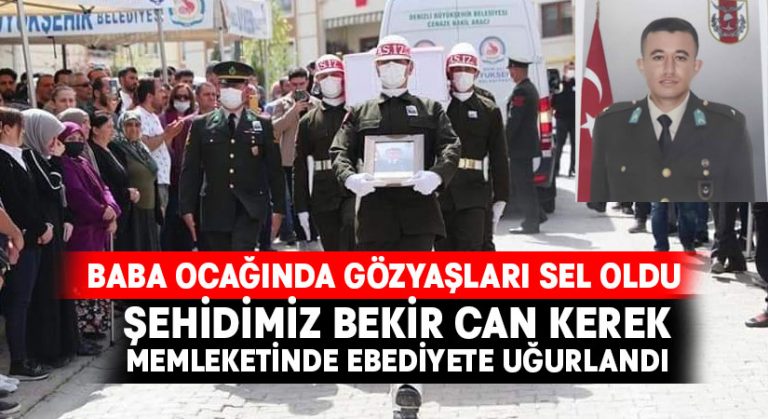 Şehit Teğmen Bekir Can Kerek ebediyete uğurlandı