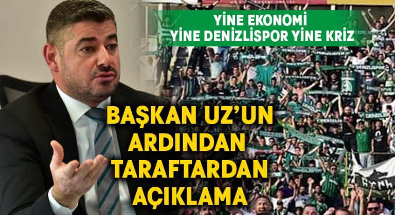 Başkan Uz’un ardından taraftardan açıklama