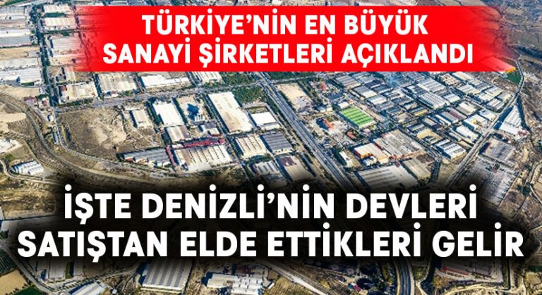 Türkiye’nin 500 Büyük Sanayi Kuruluşu’ndaki Denizlili Şirketler Belli Oldu