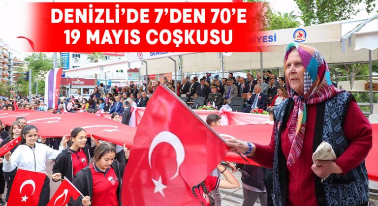 Denizli’de coşkulu 19 Mayıs kutlaması