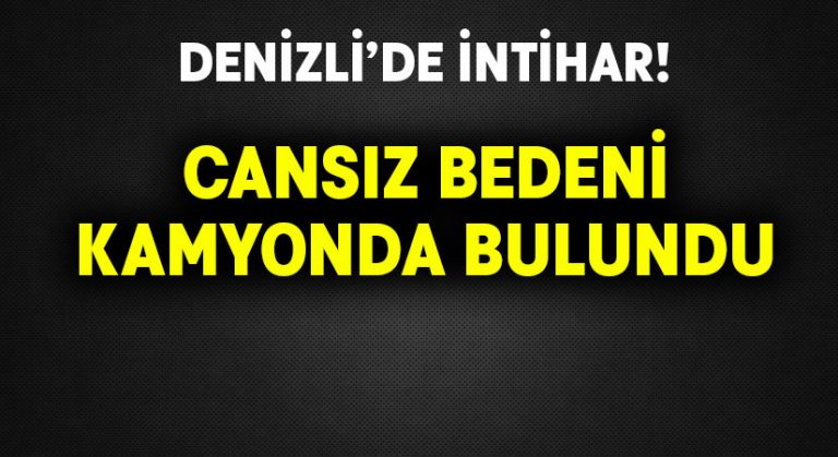 Denizli’de intihar!