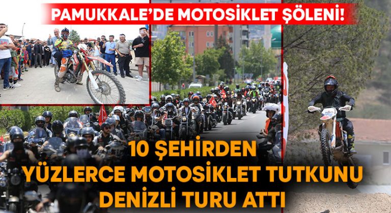 Pamukkale’de Motosiklet Şöleni