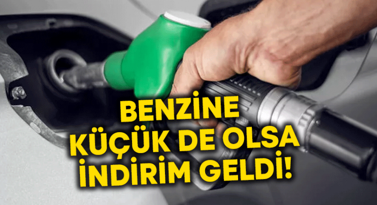 Benzine küçük de olsa indirim geldi!