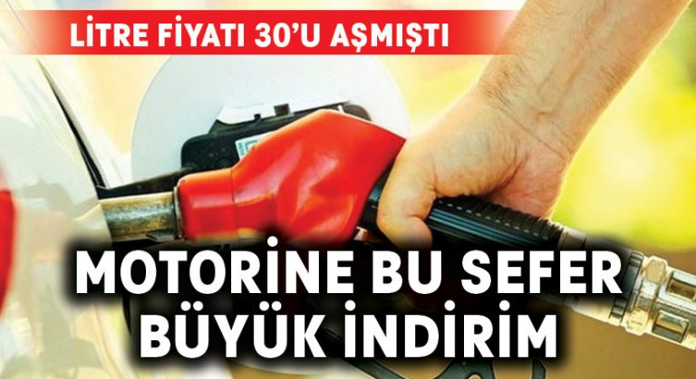 Motorine indirim geliyor