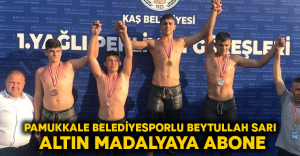 Pamukkale Belediyesporlu Beytullah Sarı Altın Madalyaya Abone