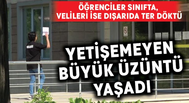 Sınava yetişemeyen öğrencinin büyük üzüntüsü