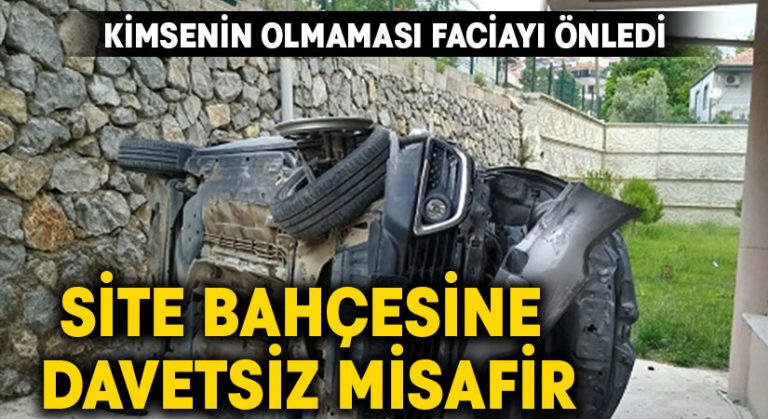 Site bahçesine davetsiz misafir